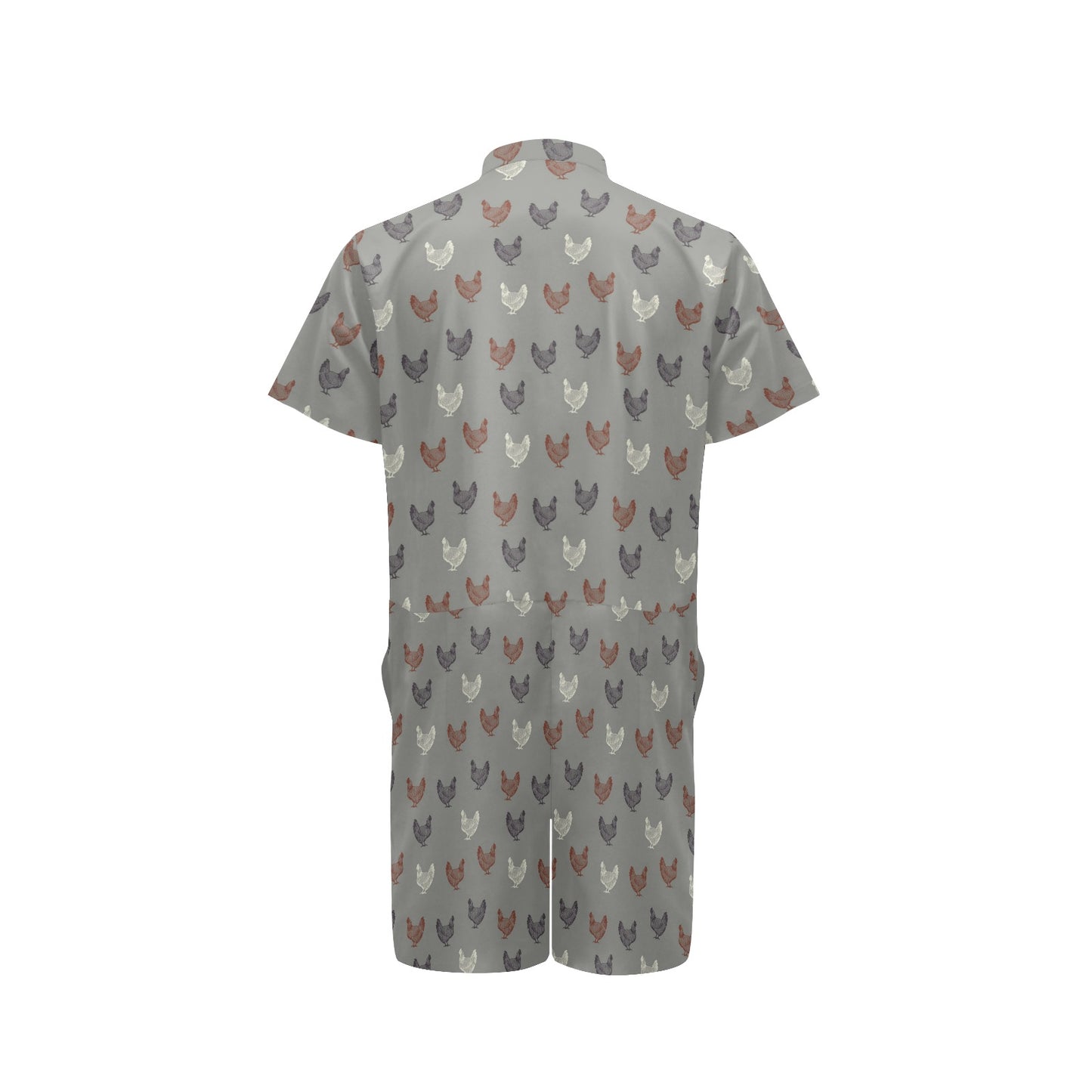 Chicken Pattern Print Design 01 Men's Romper