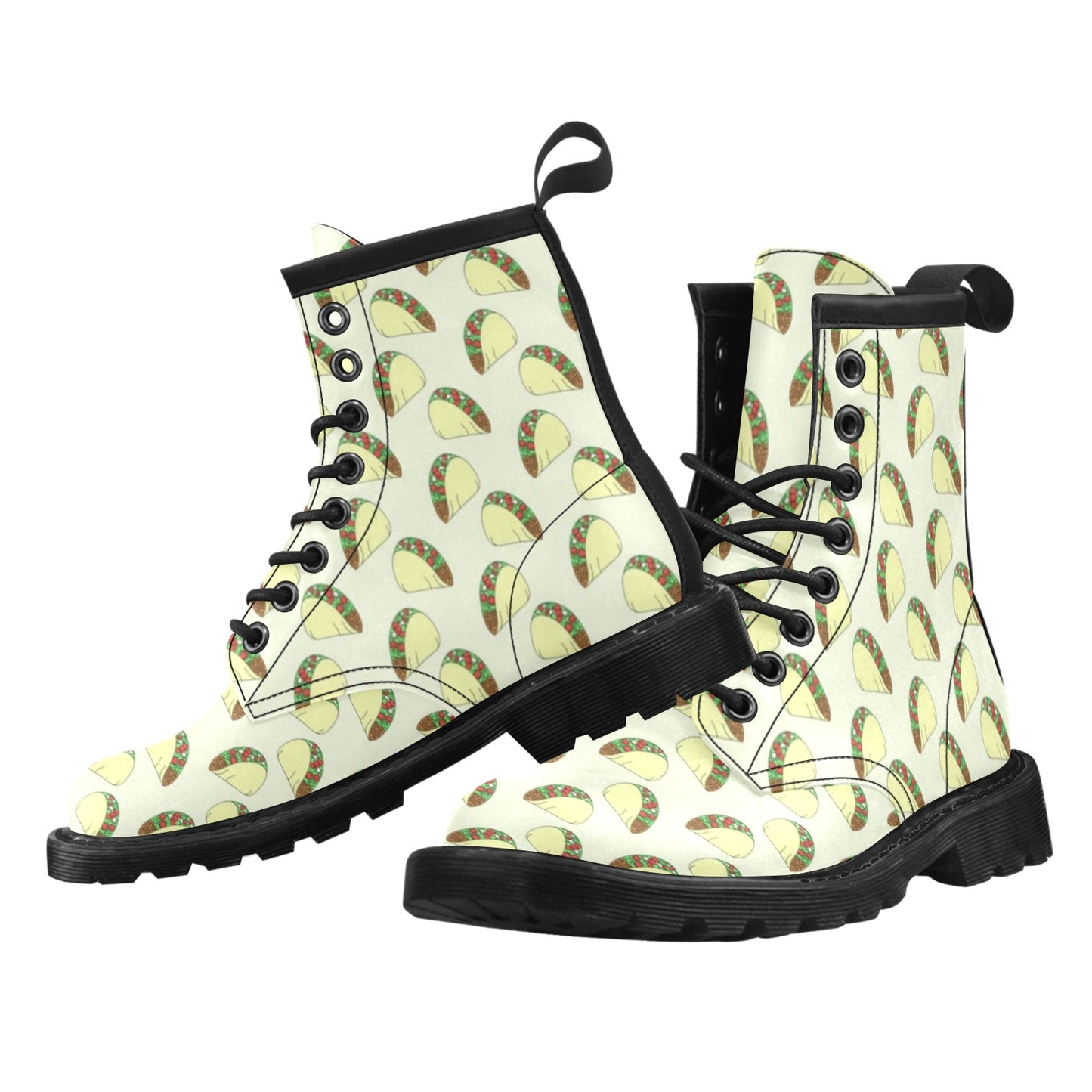 Taco Pattern Print Design TC05 Women's Boots