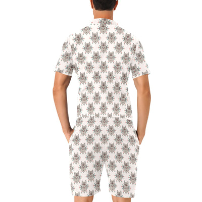 Aztec Wolf Pattern Print Design 01 Men's Romper