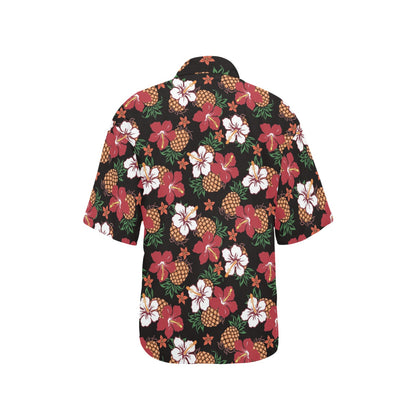 Hawaiian Themed Pattern Print Design H013 Women's Hawaiian Shirt