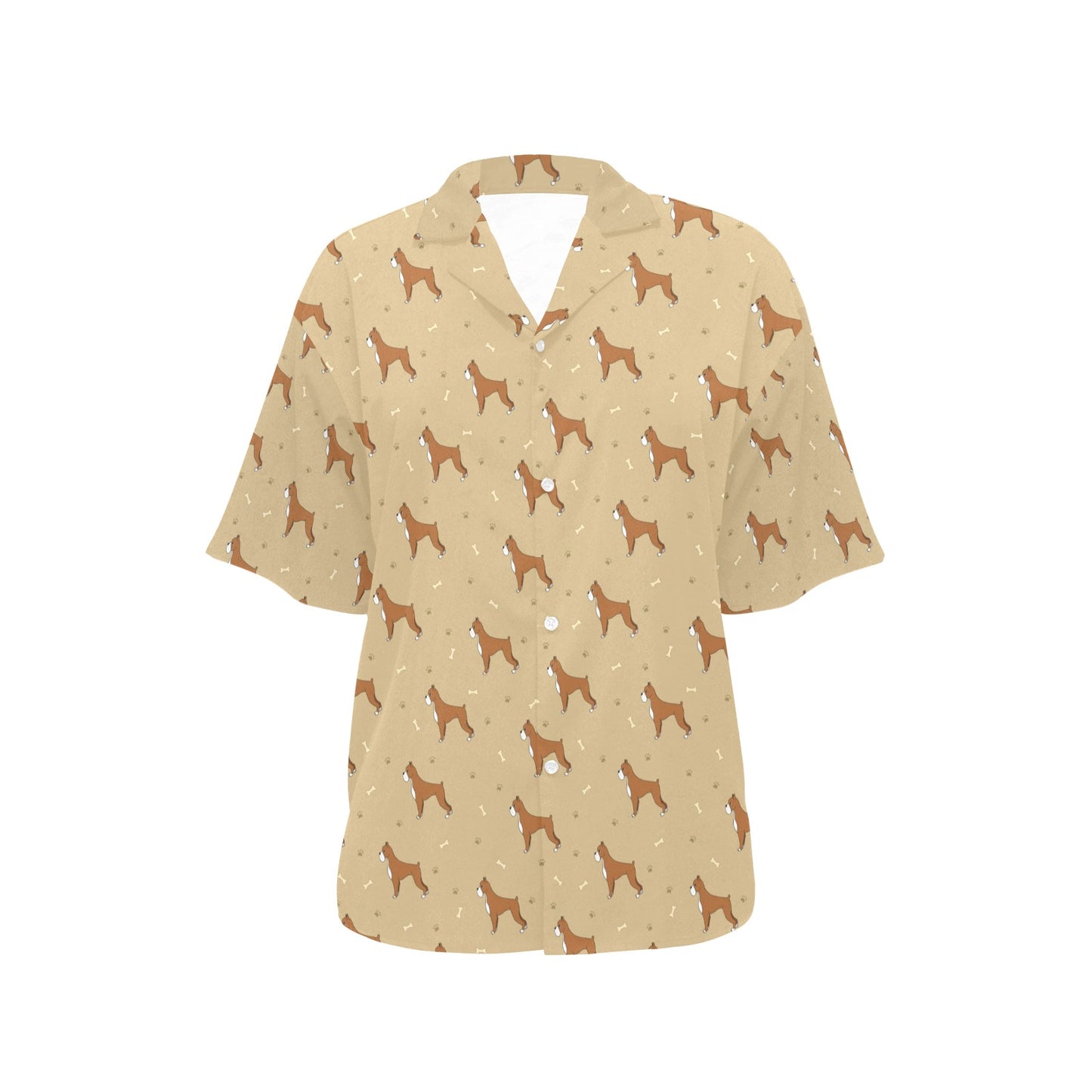 Boxers Pattern Print Design 02 Women's Hawaiian Shirt