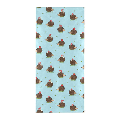 Hedgehog Print Design LKS402 Beach Towel 32" x 71"