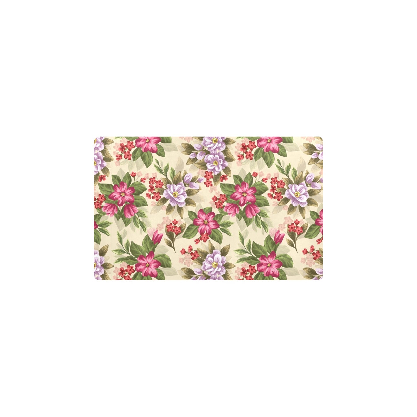 Summer Floral Pattern Print Design SF08 Kitchen Mat