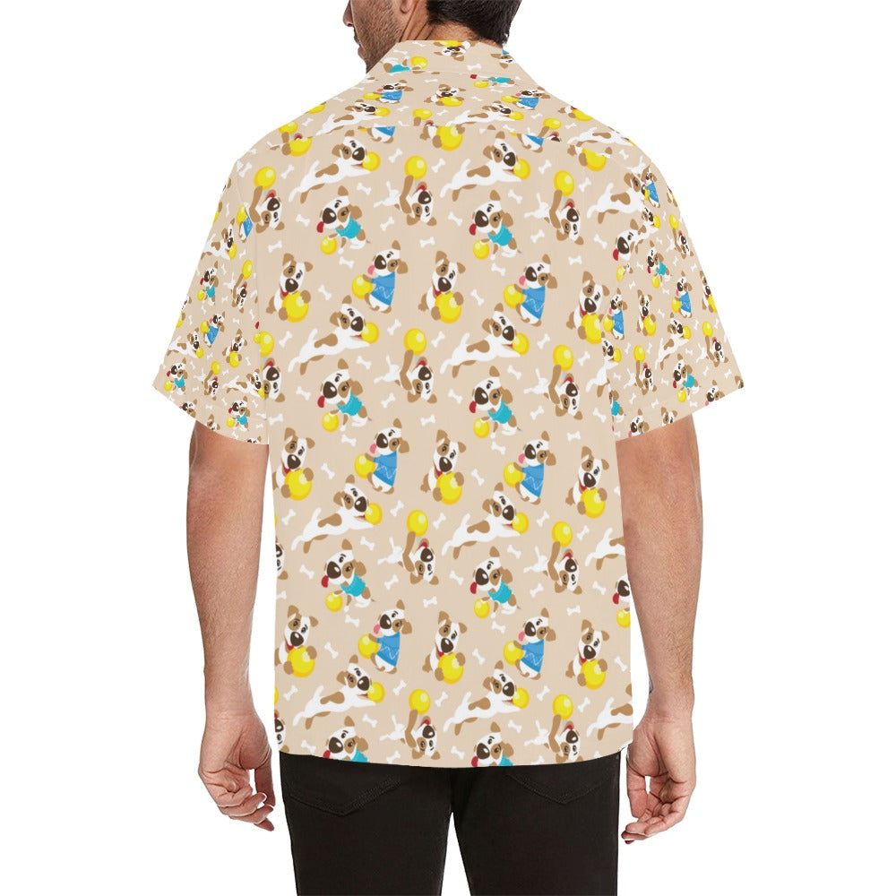 Russell Terriers Cute Print Design LKS304 Men's Hawaiian Shirt