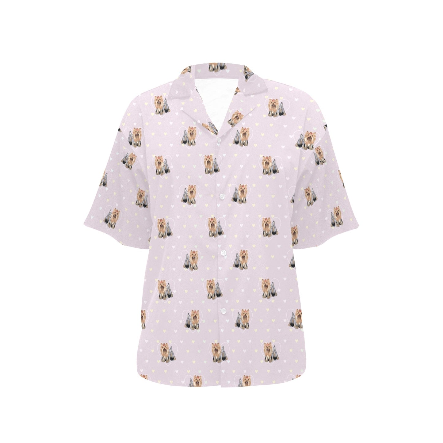 Yorkshire Terriers Print Design LKS302 Women's Hawaiian Shirt
