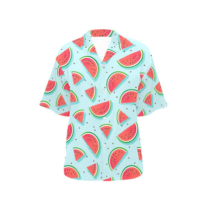 Watermelon Pattern Print Design WM03 Women's Hawaiian Shirt