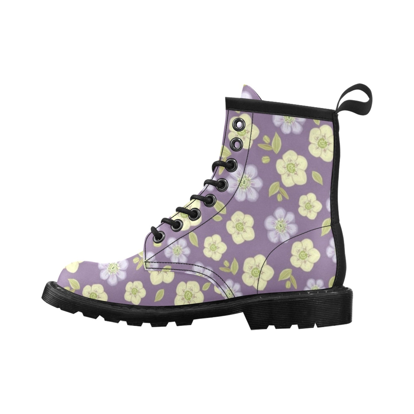 Anemone Pattern Print Design AM013 Women's Boots