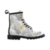 Gold Glitter Tropical Palm Leaves Women's Boots