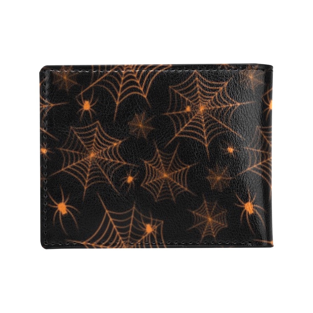 Spider Web Print Design LKS306 Men's ID Card Wallet
