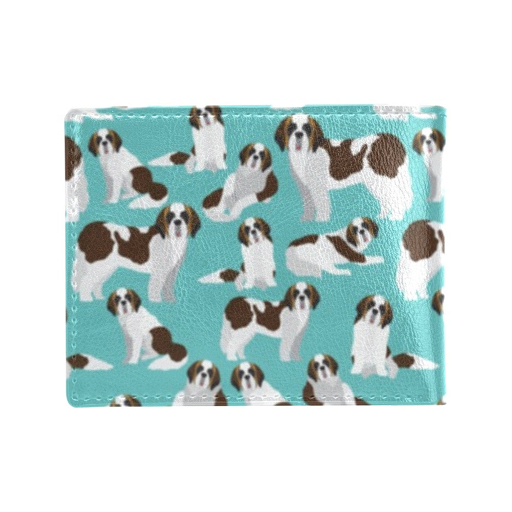 St Bernards Print Design LKS302 Men's ID Card Wallet