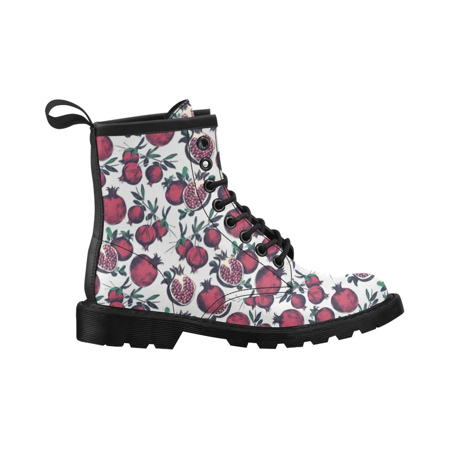 Pomegranate Pattern Print Design PG01 Women's Boots