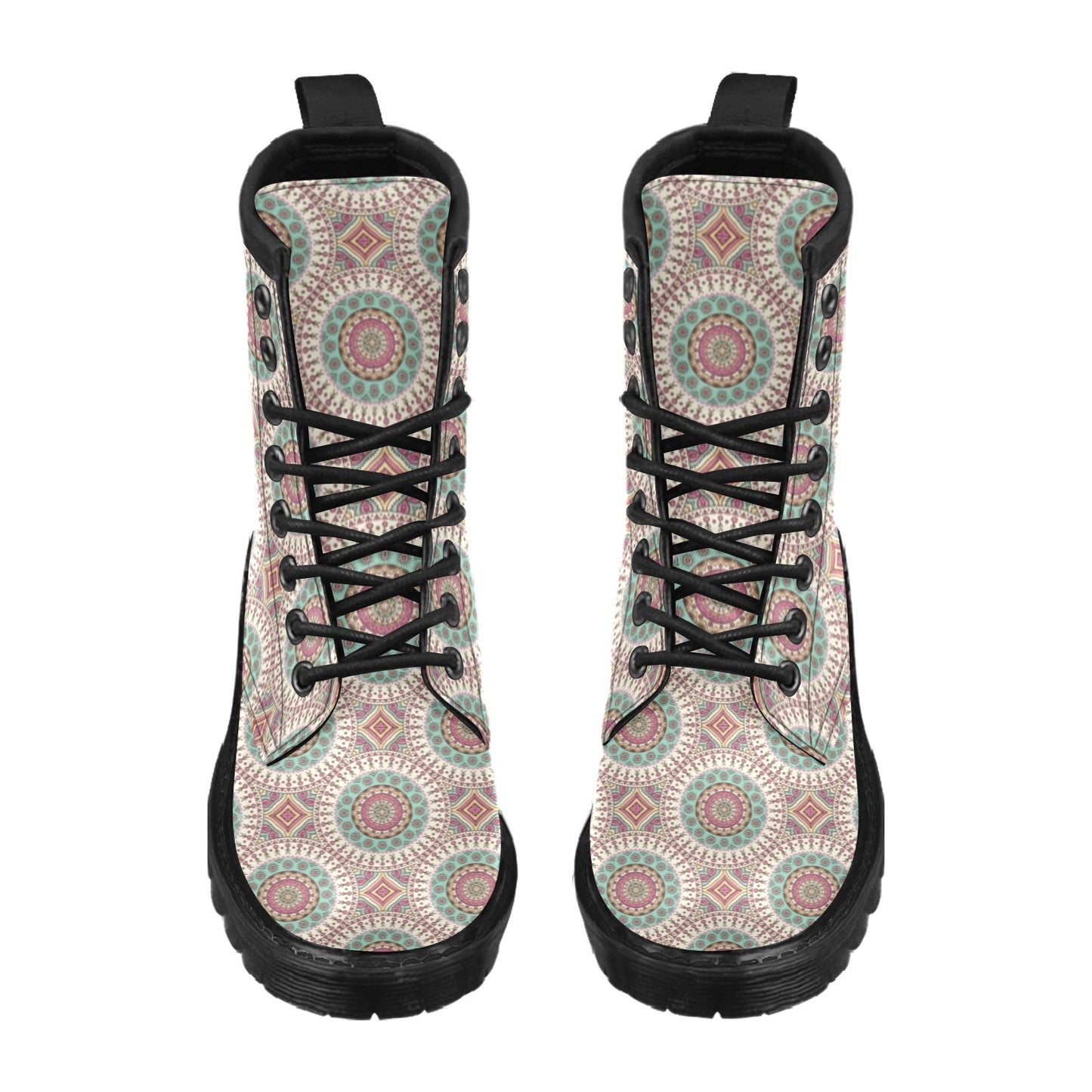 Bohemian Round Style Print Women's Boots