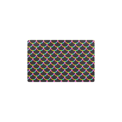 Mermaid Tail Rainbow Design Print Kitchen Mat