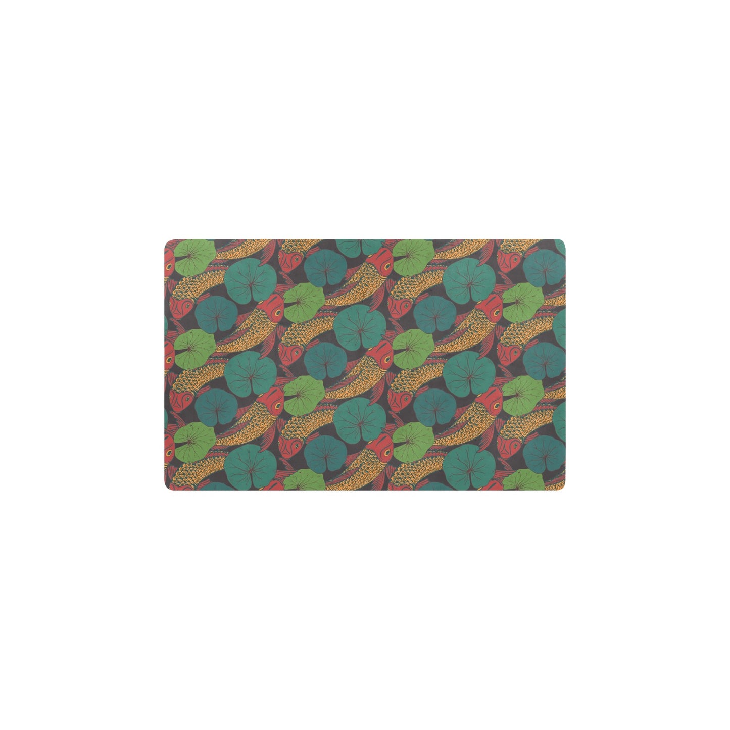 KOI Fish Pattern Print Design 01 Kitchen Mat