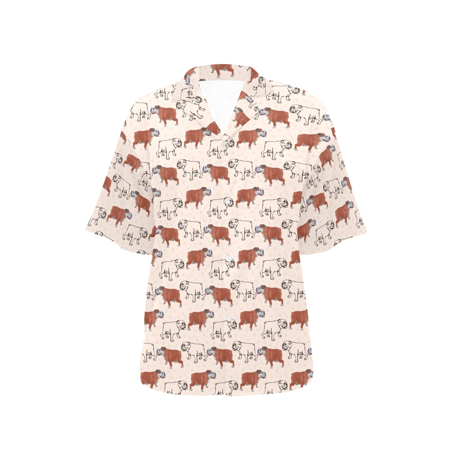 Bulldogs Pattern Print Design 04 Women's Hawaiian Shirt