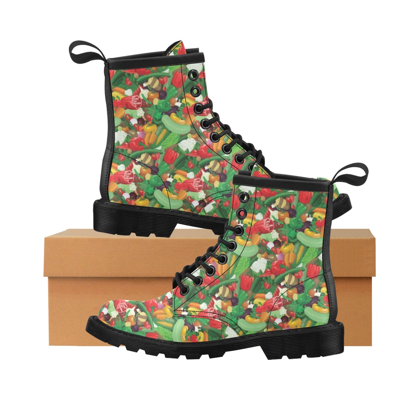 Salad Mix Vegetableprint Design LKS301 Women's Boots