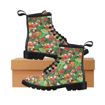Salad Mix Vegetableprint Design LKS301 Women's Boots