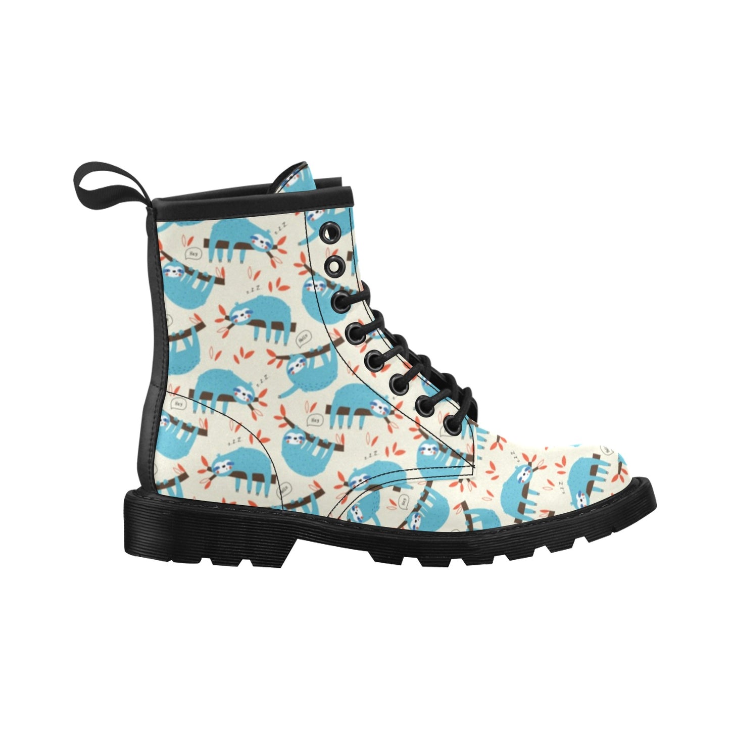 Sloth Print Design LKS3011 Women's Boots