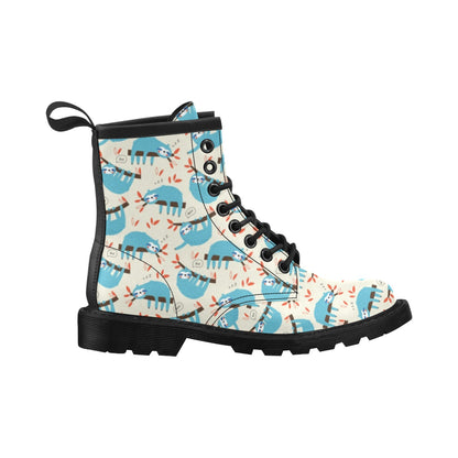 Sloth Print Design LKS3011 Women's Boots