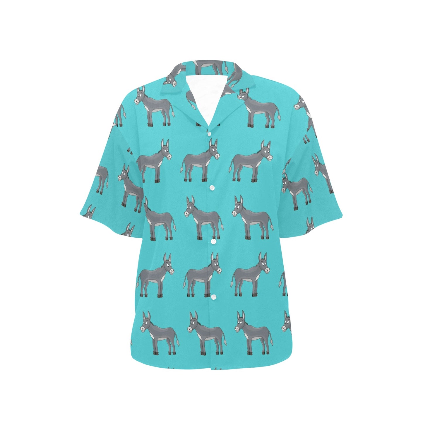 Donkey Pattern Print Design 01 Women's Hawaiian Shirt