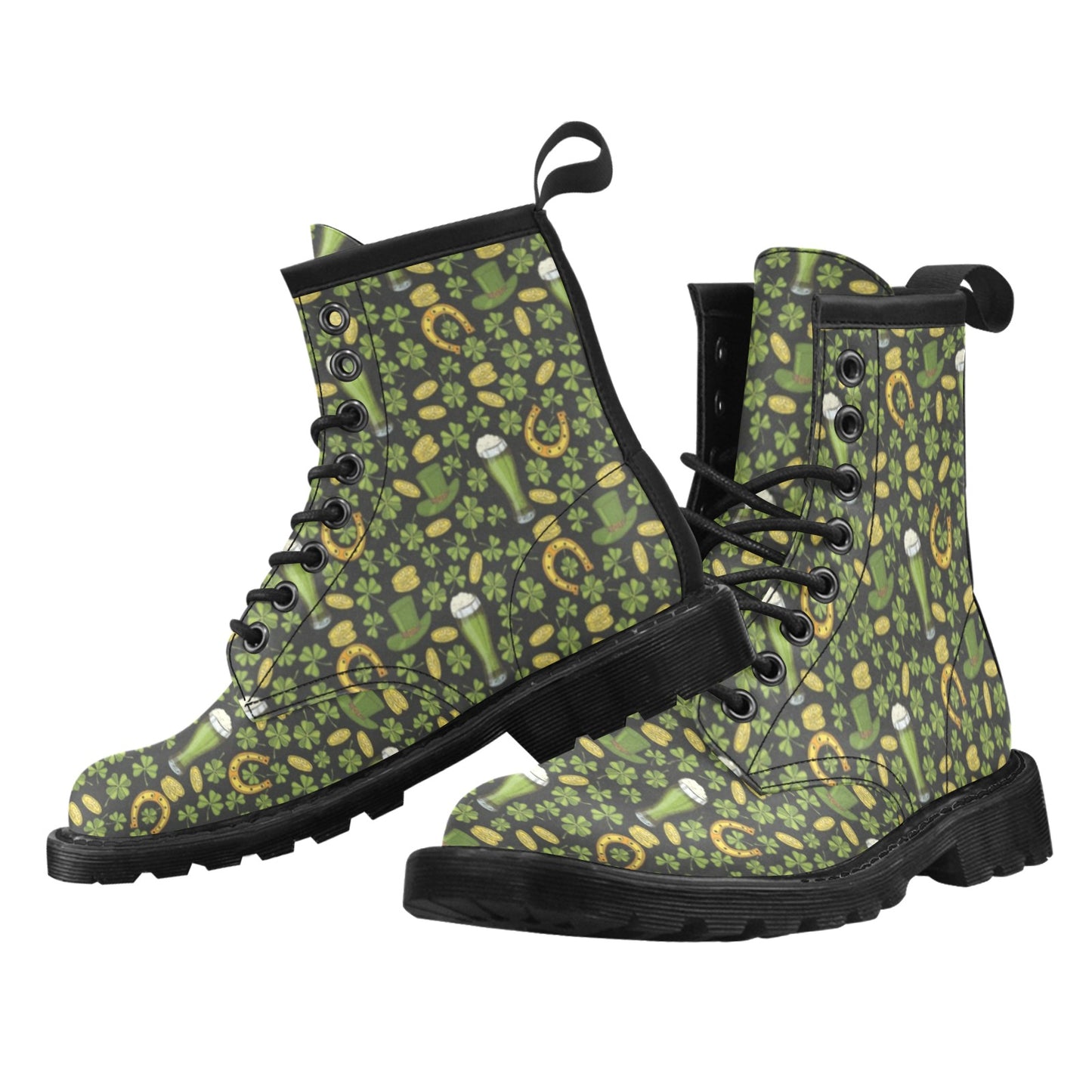 St Patricks Day Print Design LKS307 Women's Boots