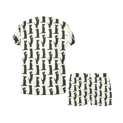 Scottish Terriers Print Design LKS309 Women's Short Pajama Set