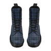 Navy Blue Tartan Plaid Pattern Women's Boots