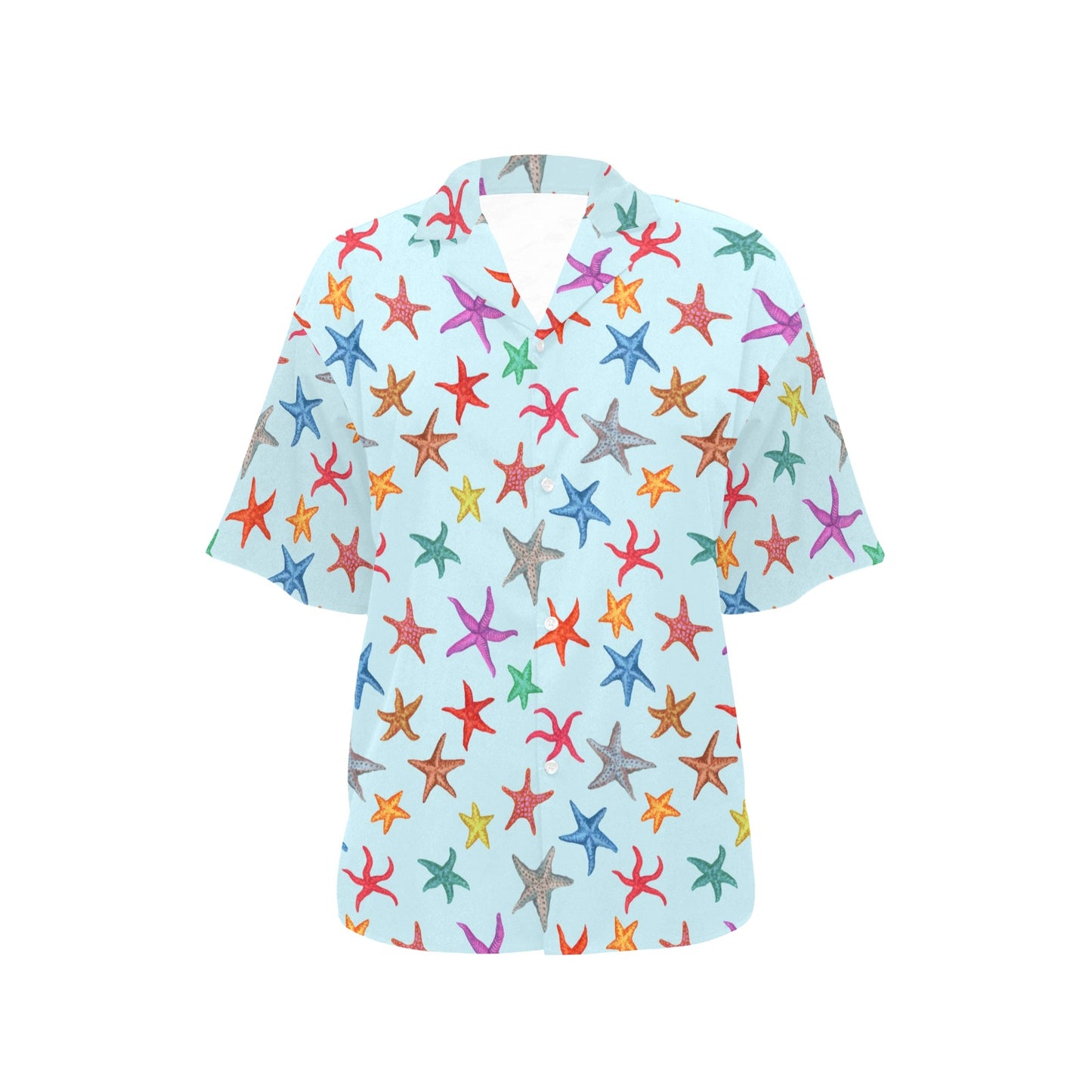 Starfish Print Design LKS402 Women's Hawaiian Shirt