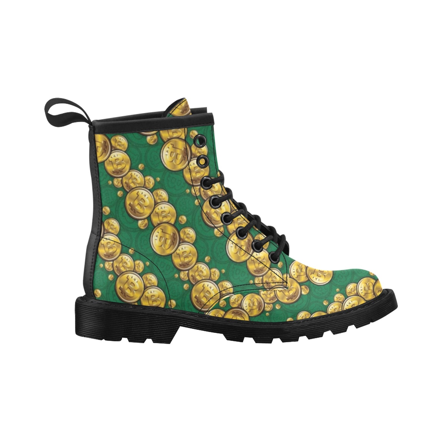 Bitcoin Pattern Print Design DO02 Women's Boots