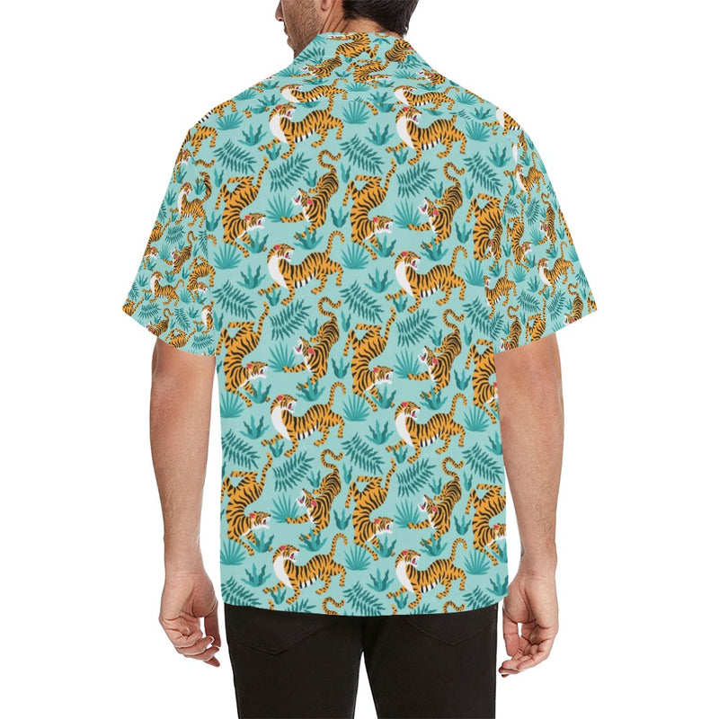 Tiger Print Design LKS304 Men's Hawaiian Shirt