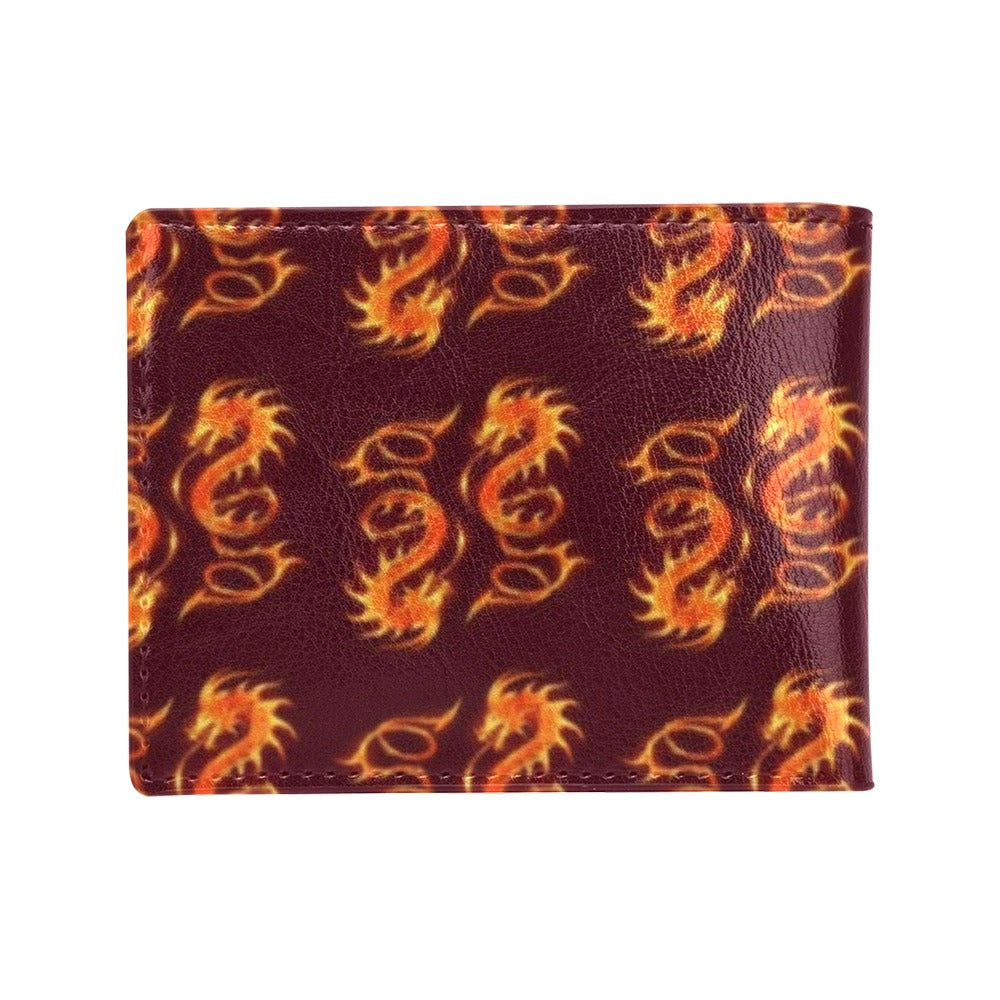 Dragons Fire Design Men's ID Card Wallet
