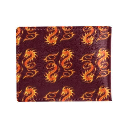 Dragons Fire Design Men's ID Card Wallet