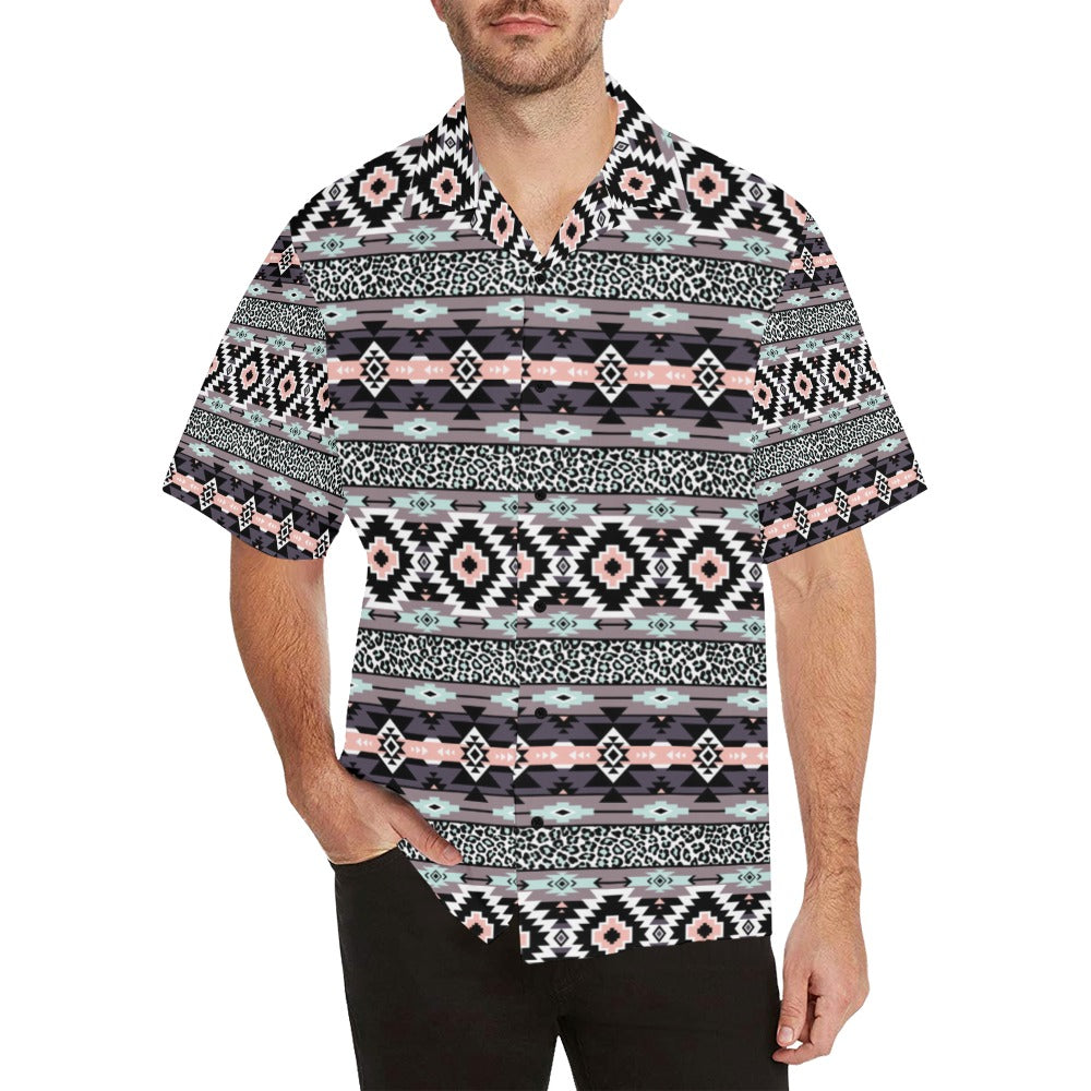 Safari Pattern Print Design LKS302 Men's Hawaiian Shirt