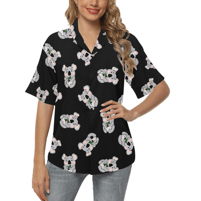 Koala Pattern Print Design 05 Women's Hawaiian Shirt