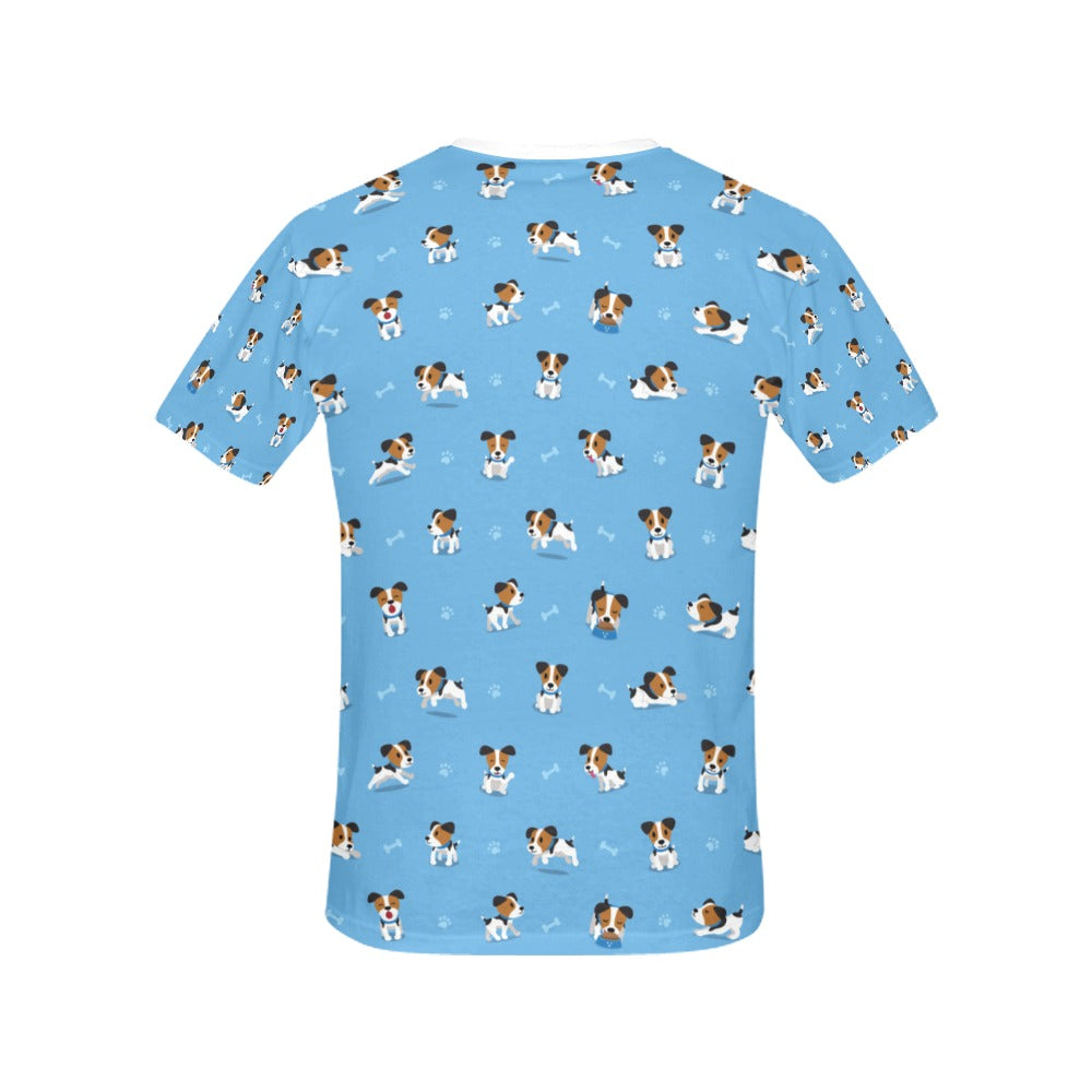 Russell Terriers Print Design LKS3010 Women's  T-shirt