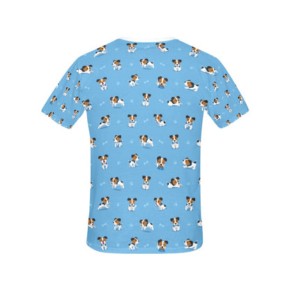Russell Terriers Print Design LKS3010 Women's  T-shirt