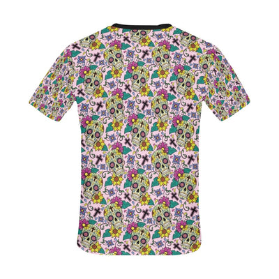 Sugar Skull Print Design LKS307 Men's All Over Print T-shirt