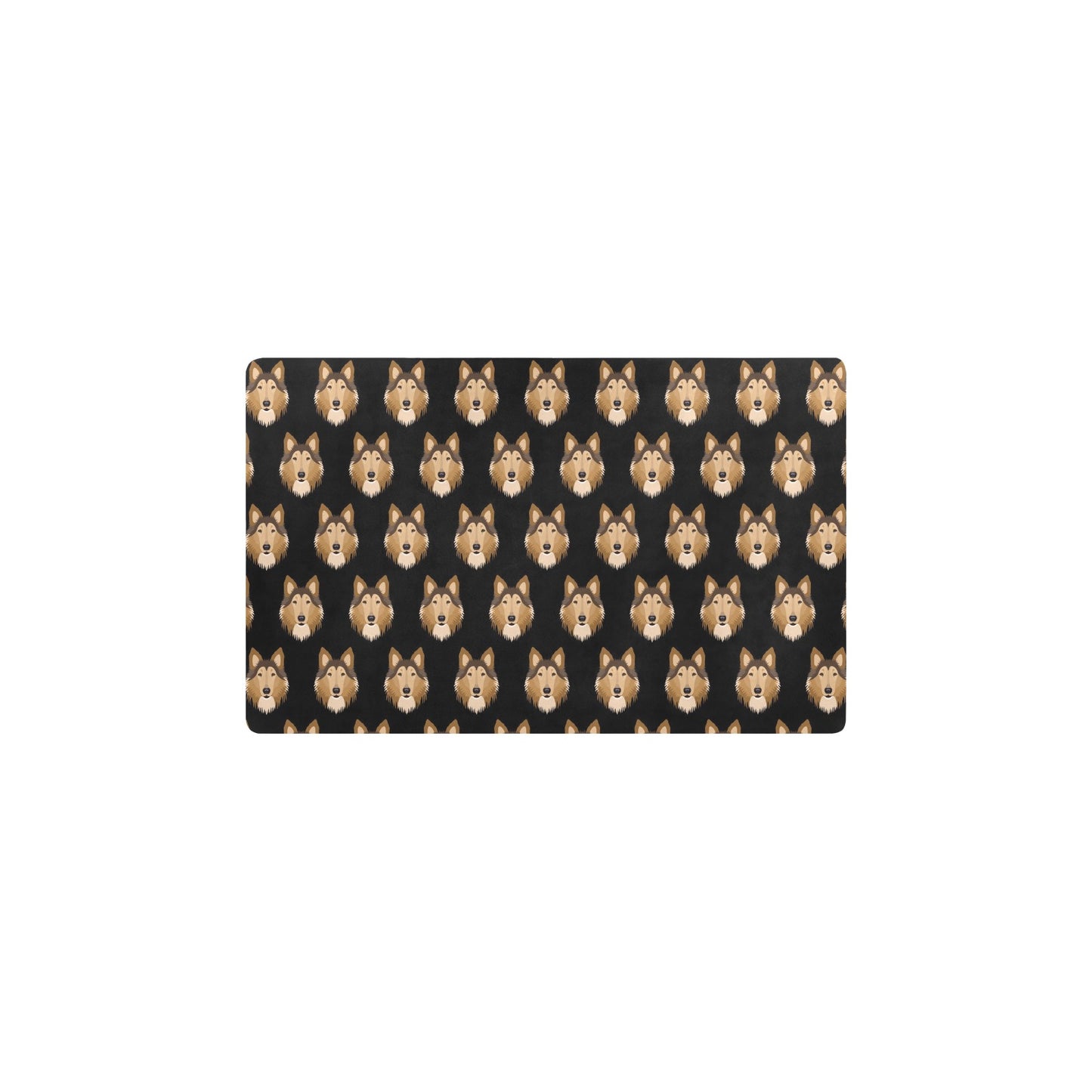 Collies Pattern Print Design 01 Kitchen Mat