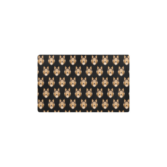 Collies Pattern Print Design 01 Kitchen Mat