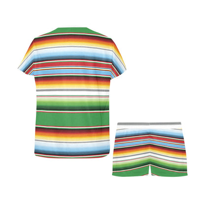 Serape Print Design LKS302 Women's Short Pajama Set