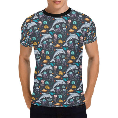 Underwater Dolphin Print Design LKS304 Men's All Over Print T-shirt