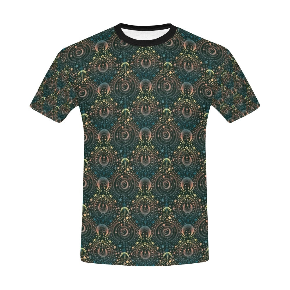Sun Moon Print Design LKS307 Men's All Over Print T-shirt