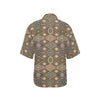 Mandala Motif Themed Design Print Women's Hawaiian Shirt