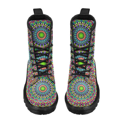 Bohemian Colorful Style Print Women's Boots