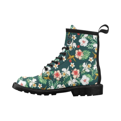 Hawaiian Flower Design with SeaTurtle Print Women's Boots