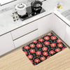 Red Hibiscus Pattern Print Design HB021 Kitchen Mat