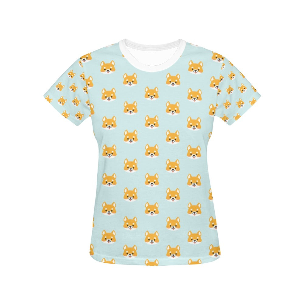 Shiba Inu Print Design LKS301 Women's  T-shirt