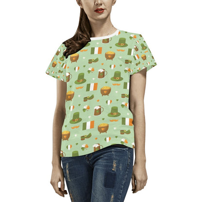 St Patricks Day Print Design LKS302 Women's  T-shirt