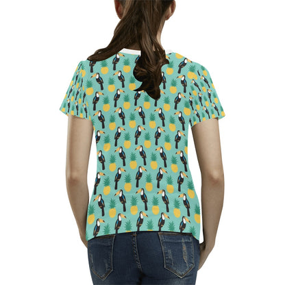 Toucan Print Design LKS301 Women's  T-shirt