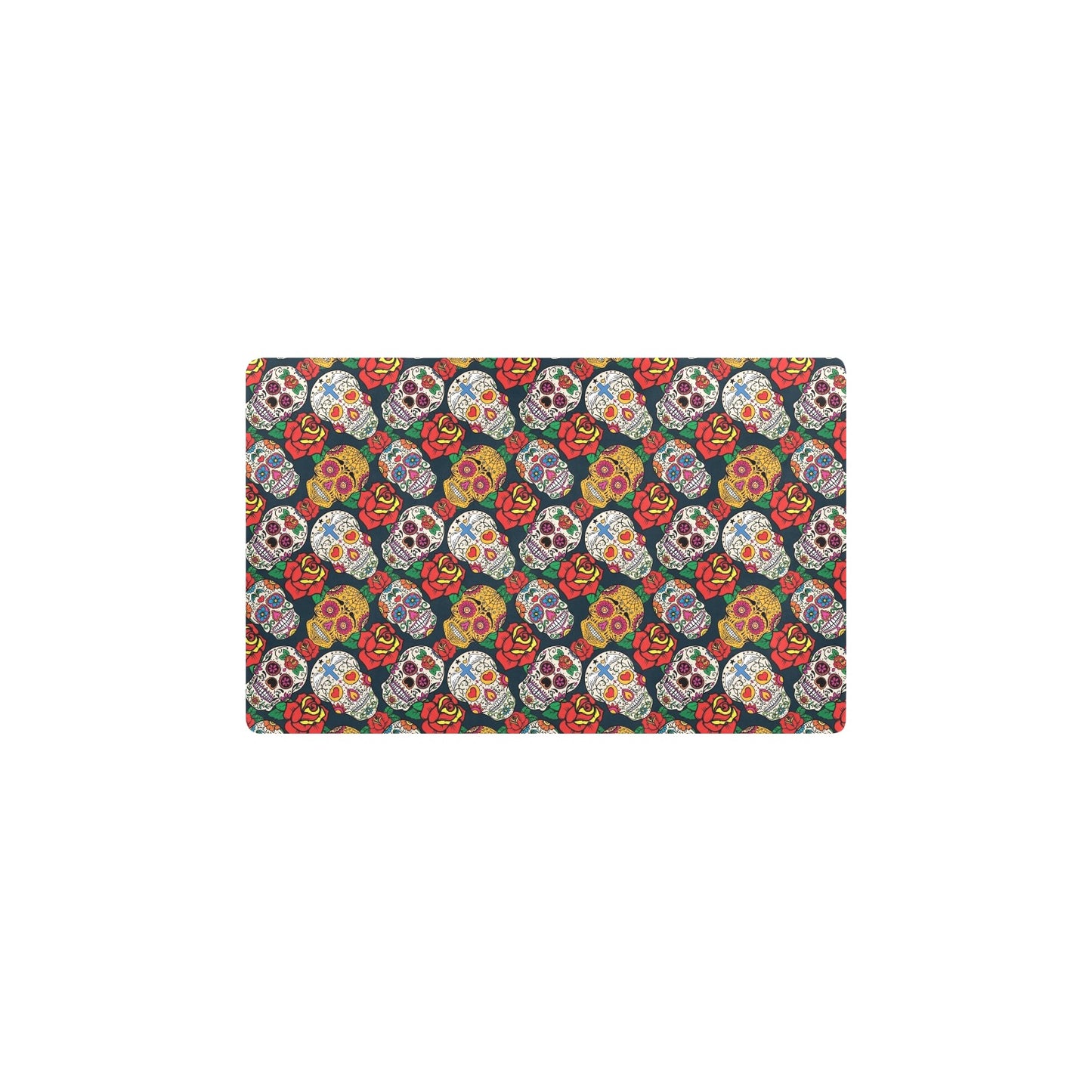 Sugar Skull Print Design LKS306 Kitchen Mat